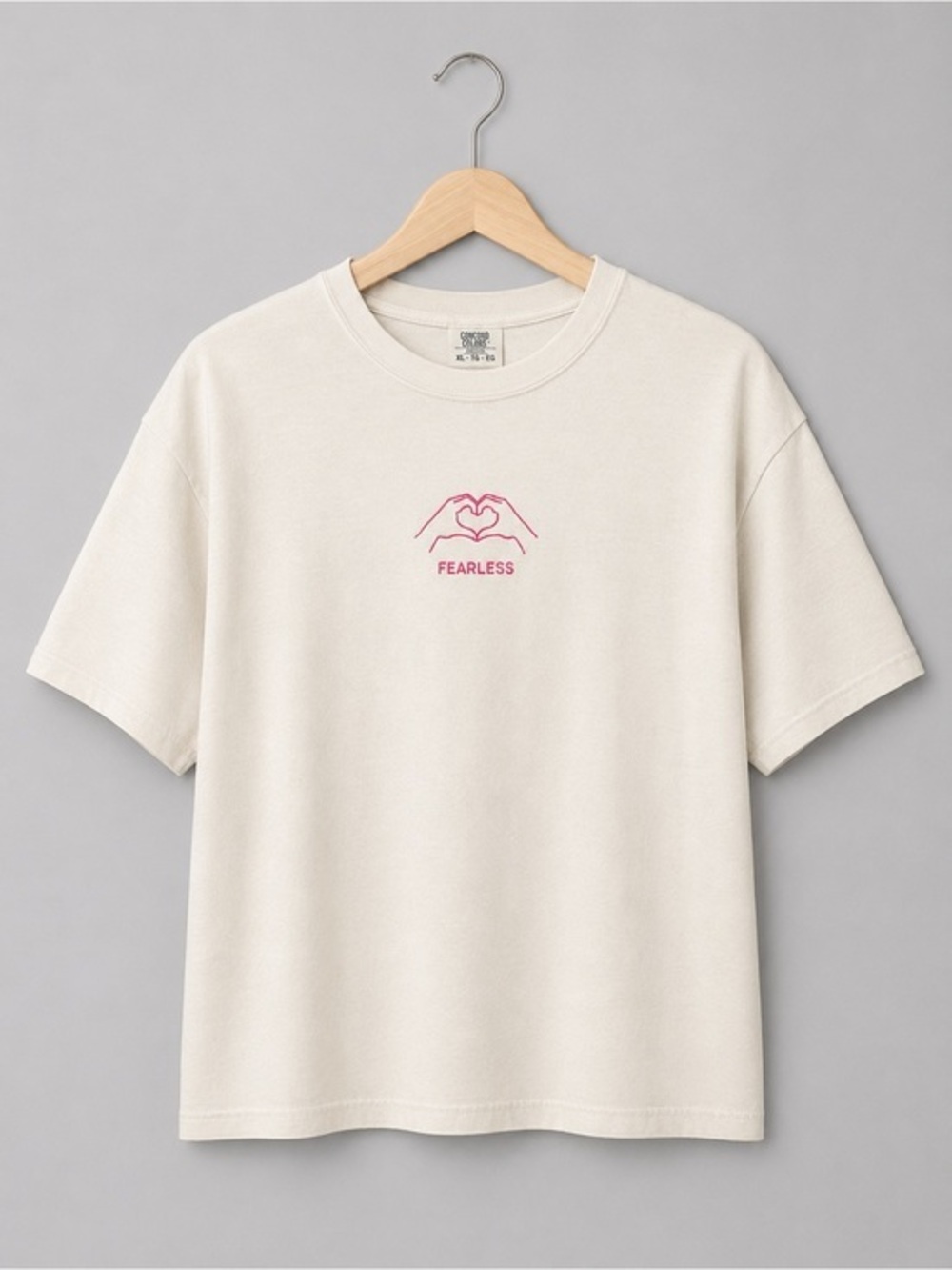 Comfort colors Taylor swift heart hands fearless crop t shirt